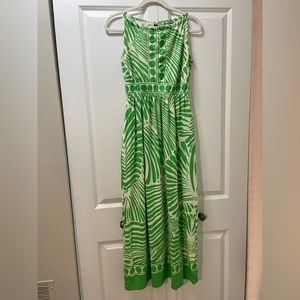 Vintage Barbara Gerwit women’s small maxi dress, halter top style, cotton blend